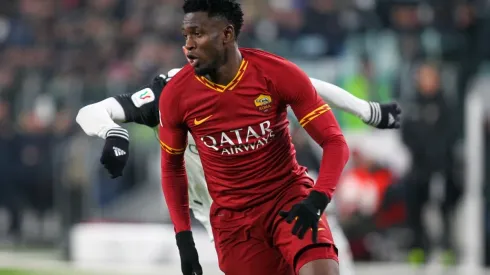 Amadou Diawara con la camiseta de la Roma