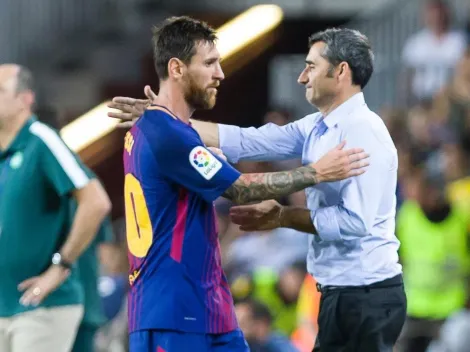 Ernesto Valverde le hace un queque XXL a Lionel Messi