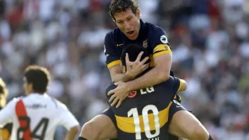 Martín Palermo y Juan Román Riquelme brillaron en una de las grandes épocas de Boca Juniors.