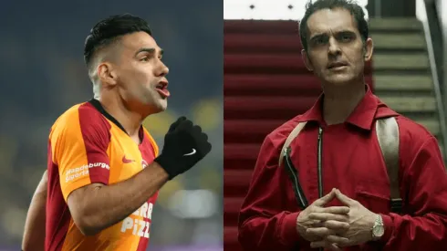 Radamel Falcao junto a Pedro Alonso