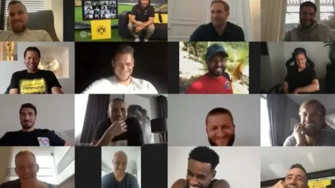 Jürgen Klopp en videoconferencia con sus ex dirigidos