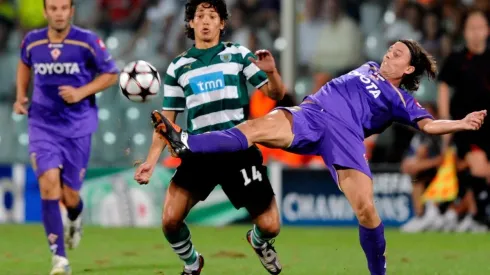 Matías Fernández en un duelo de Champions League