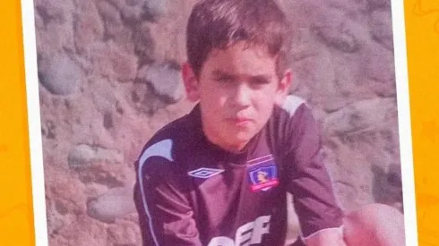 Sebastián Vegas colocolino en el día del niño en México