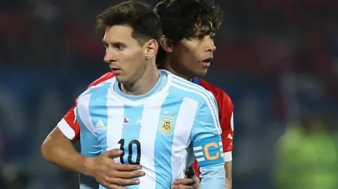 Fernández con Messi en la final de 2015
