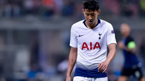 Son Heung-Min en un partido con el Totteham en la Premier League