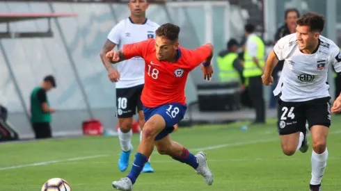 Cavalleri en el amistoso de la sub 23 ante Colo Colo.