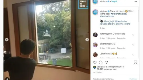 Lucas Letelier sorprende a grandes y chicos con este truco.