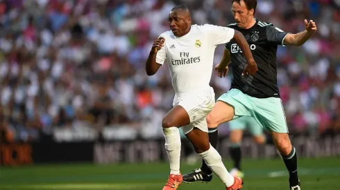 Congo participando de un partido de ex jugadores merengues