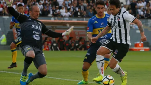 Eduardo Lobos enfrentando a Colo Colo