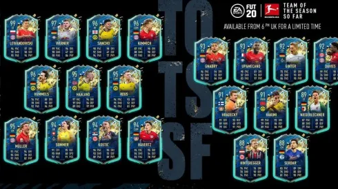 TOTSSF de la Bundesliga en Ultimate Team de FIFA 20