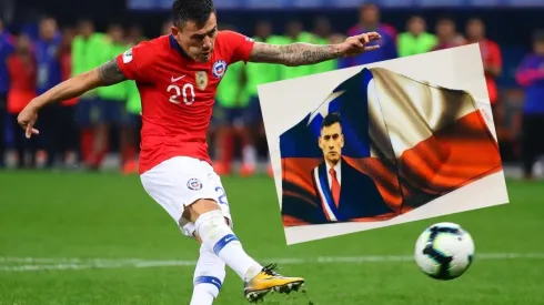 Aránguiz es figura en el diseño de mascarillas.