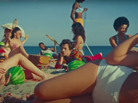 Harry Styles dedica nuevo clip al gesto de "tocarse"