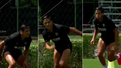 Alexis Sánchez pasó inadvertido en su regreso a los entrenamientos grupales en Inter