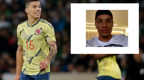 Mathías Uribe en el amistoso contra Argelia