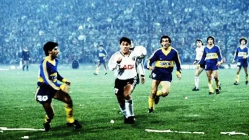 Patricio Yáñez ante Boca Juniors en 1991