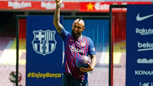 Las primeras horas de Vidal en el Barça