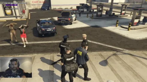 Agüero juega GTA V en Twitch