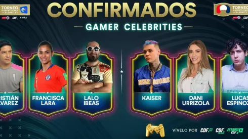 Estos son algunos de los nombres que se tomarán el Torneo eSports Celebrity a contar de este fin de semana.