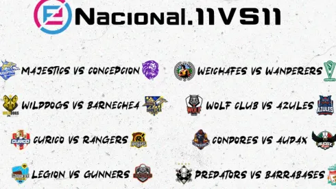 Fechas 14 y 15 del eNacional.11v11