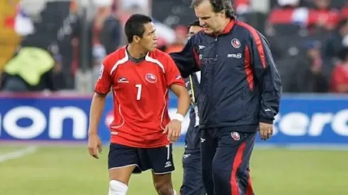 Marcelo Bielsa y Alexis Sánchez en el paso del argentino por Chile