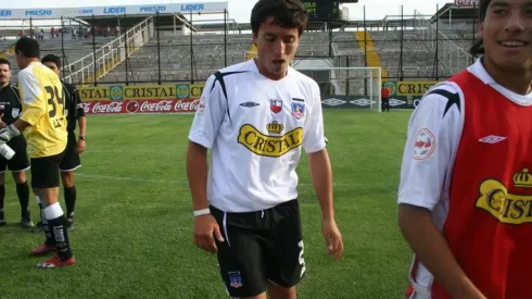 Luis Larry Valenzuela en sus inicios en Colo Colo