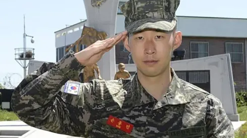 Son Heung-Min en el servicio militar