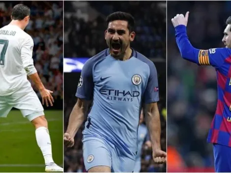 İlkay Gündoğan se rinde a los pies de Lionel Messi