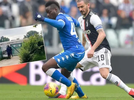 Balotelli furioso por prohibición de ingreso al campo del Brescia