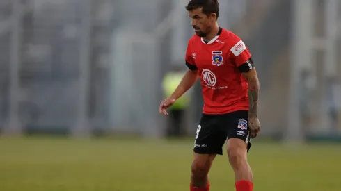 Gabriel Costa en el amistoso ante Godoy Cruz