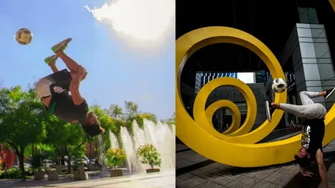 Moisés Carruyo y David Doncel nos regalaron sus mejores trucos en la previa del Red Bull Street Style 2020 en RedGol.