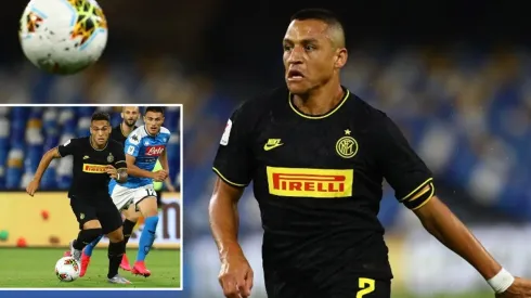 "Alexis Sánchez le dio electricidad al equipo" dice La Gazzetta en alusión al rendimiento del chileno ante Napoli. Lautaro se está quedando.