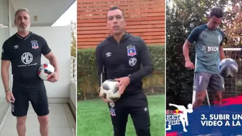 Paredes, Barti, Buonanotte y otros dominan el balón en la previa del Red Bull Street Style.