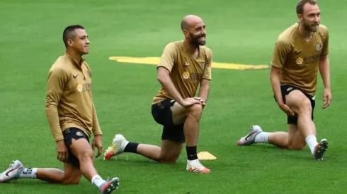 Alexis Sánchez tuvo buen rendimiento ante Napoli en la Copa Italia