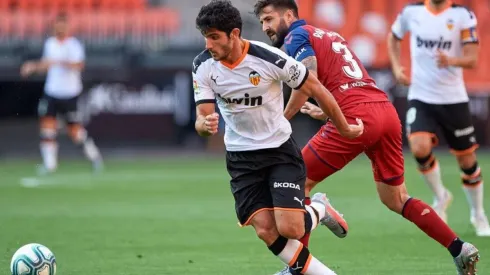 Gonçalo Guedes marcó un tanto de manual para Valencia
