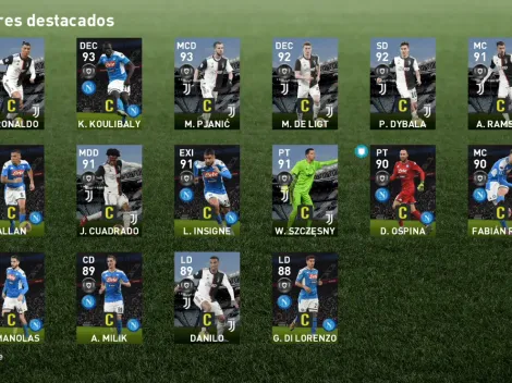 Club Selection de Juventus y Napoli en eFootball PES 2020