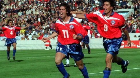 Marcelo Salas junto a Iván Zamorano en el Mundial de Francia 1998