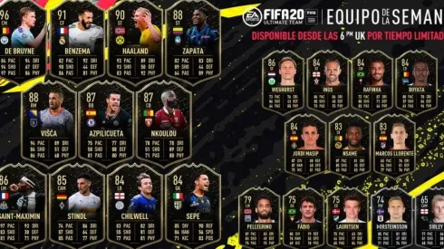 Mira el equipo del regreso del TOTW del FUT de FIFA 20