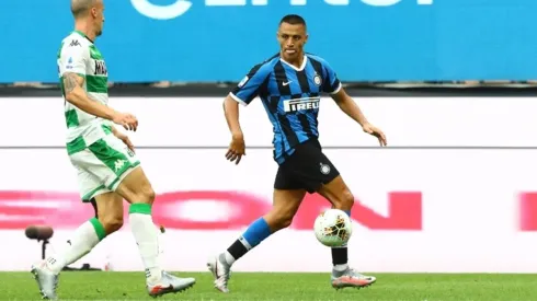 Alexis Sánchez formó dupla ofensiva con Romelu Lukaku en el duelo ante Sassuolo