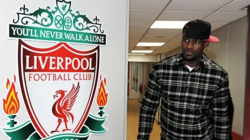 LeBron James festeja el campeonato del Liverpool