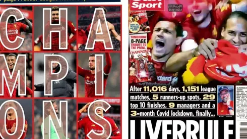 Portadas del Liverpool campeón