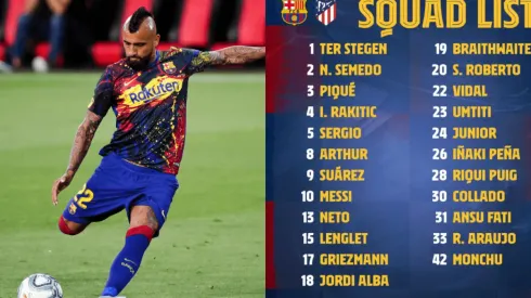 Lista de citados por el Barcelona ante el Aleti