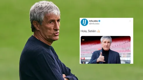 Quique Setién es troleado por sitio de empleos