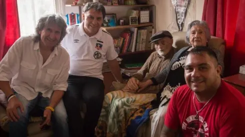 Luis Fernando Araya visitado por el Club Social de Colo Colo