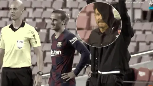 Simeone no puede creer que Griezmann juegue los descuentos en Barcelona.