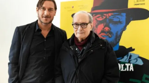 Morricone y Francesco Totti.
