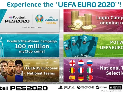 El evento de la EURO 2020 llega a PES 2020 con regalos y competiciones