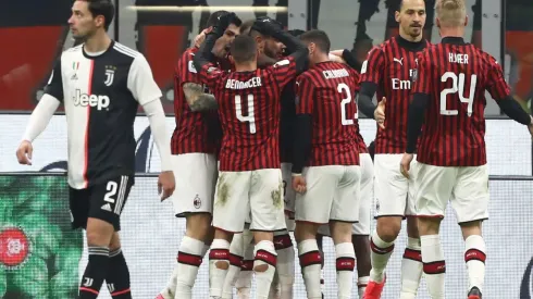 Milan y Zlatan Ibrahimovic celebran ante la Juventus de Cristiano Ronaldo.