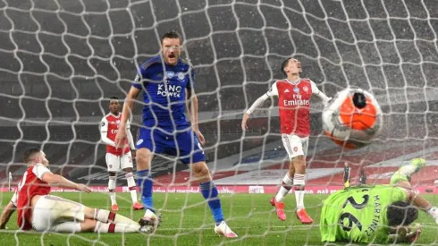 Leicester empató en el final del partido gracias a Vardy