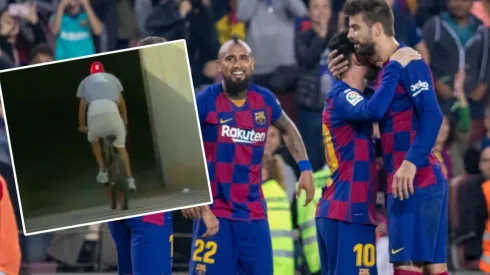Piqué llegó a toda velocidad al Camp Nou a bordo de su bicicleta