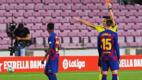 Ansu Fati expulsado.